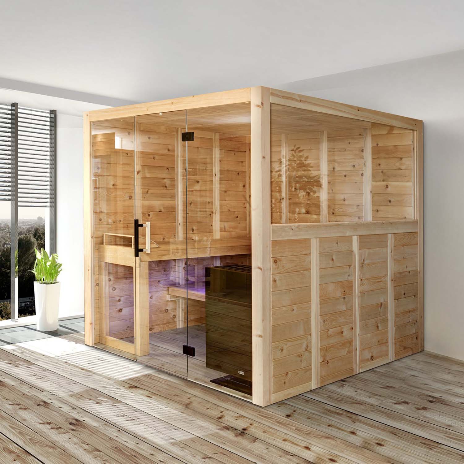Ecksauna Polarholz