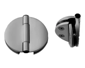 Doppel-Türband für 6–8 mm Glastüren – Saunatür-Scharnier mit 180° Öffnungswinkel