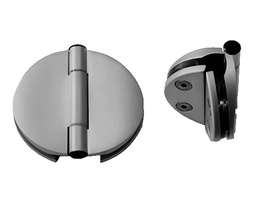 Doppel-Türband für 6–8 mm Glastüren – Saunatür-Scharnier mit 180° Öffnungswinkel