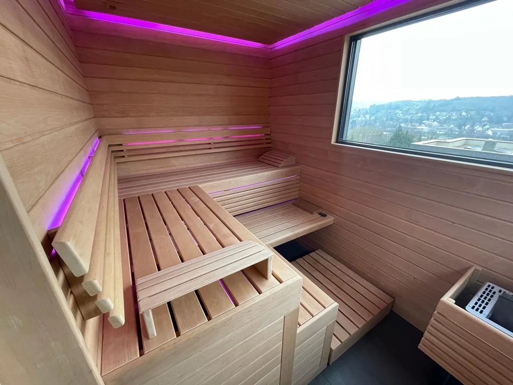 Massivholzsauna