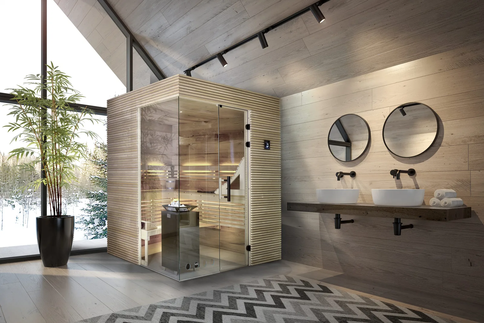 Sauna im Loft