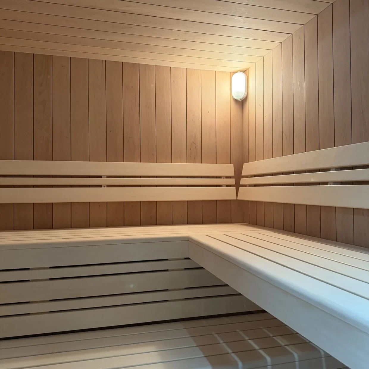 Designsauna Kristall aus Erlenholz
