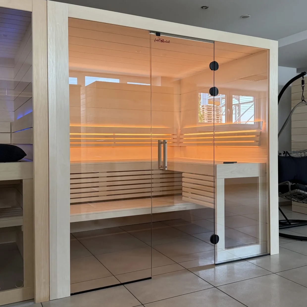 Designsauna Kristall Linde