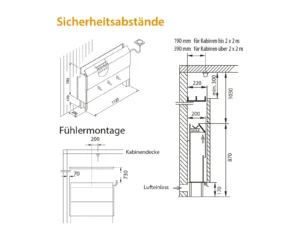 Finnischer Saunaofen EOS 46.U mit 6–12 kW – Hinterwandofen aus Edelstahl, 22 cm Platzbedarf, Bild 3