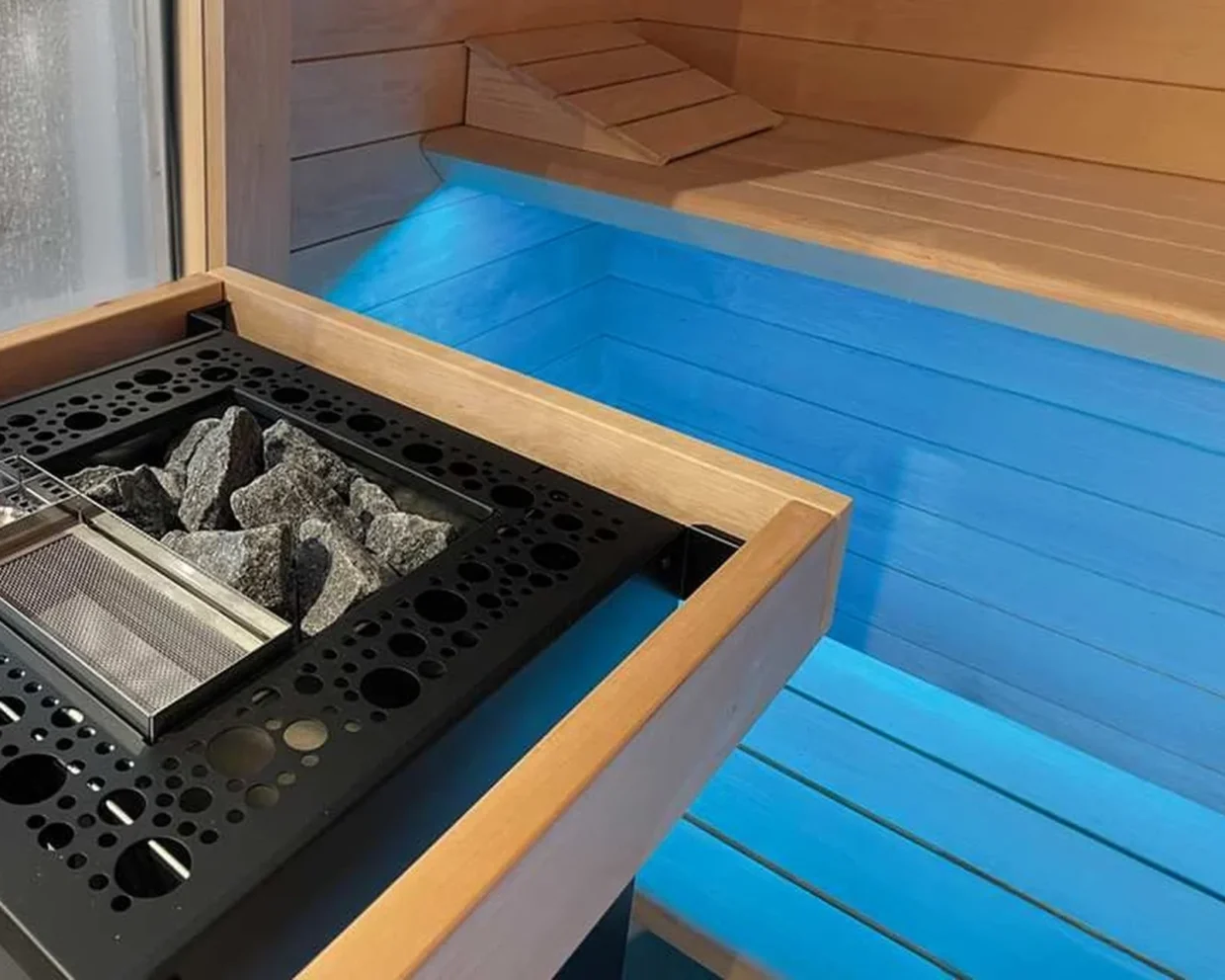 Saunaofen EOS Bi-O Cubo 2 mit 7,5–12 kW – Kombiofen mit Verdampfer in Standausführung, Bild 14
