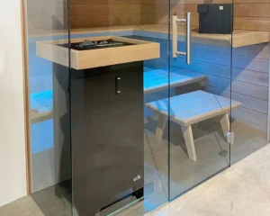 Saunaofen EOS Bi-O Cubo 2 mit 7,5–12 kW – Kombiofen mit Verdampfer in Standausführung, Bild 15