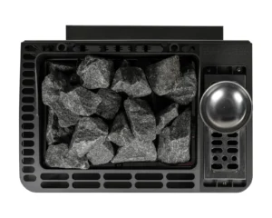 Kombi-Saunaofen mit Verdampfer EOS Bi-O Tec W 6–9 kW – Wandofen mit Aromaschale und 15 kg Steinkorb, Bild 3
