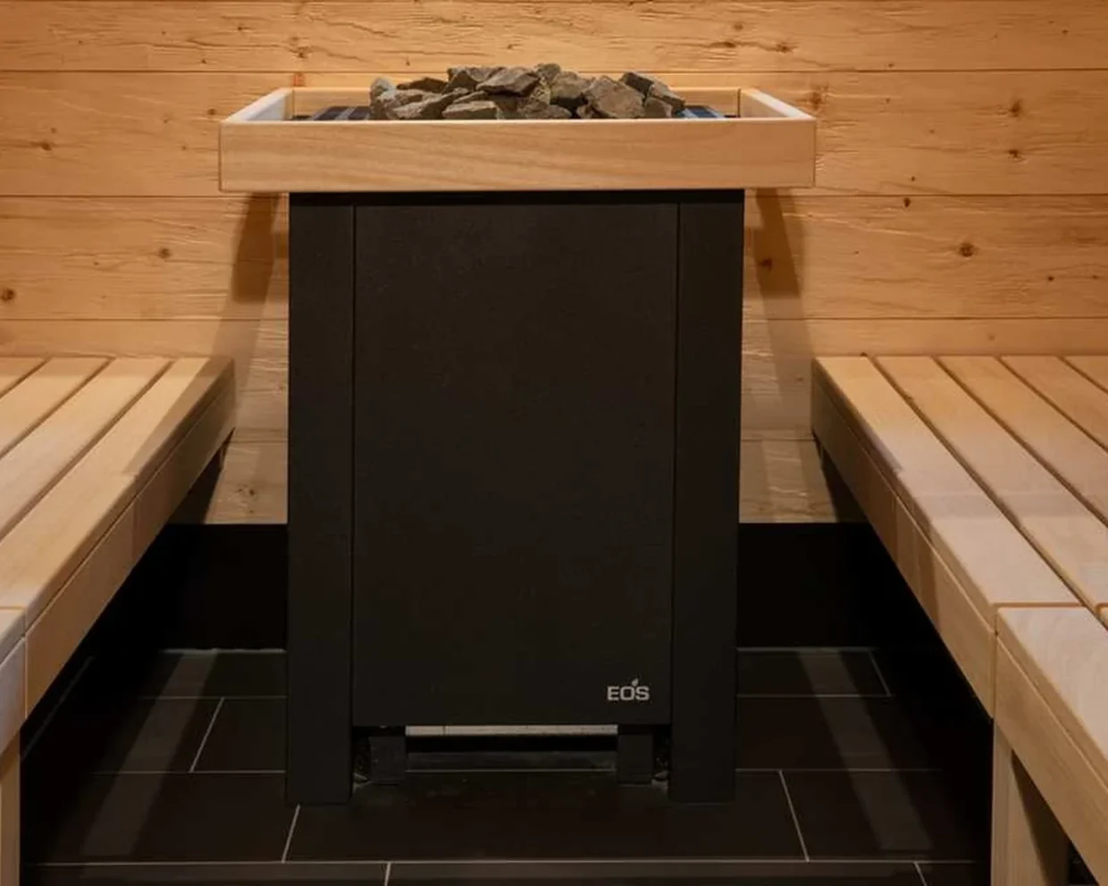 Finnischer Saunaofen EOS BlackRock 12–18 kW – robust für den gewerblichen Betrieb, Bi-O-fähig, aus Edelstahl, Bild 12