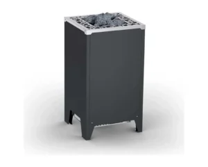 Finnischer Saunaofen EOS Cubo 2 mit 7,5–12 kW – kubischer Standofen mit flacher Rückseite für Glasfronten, Bild 4