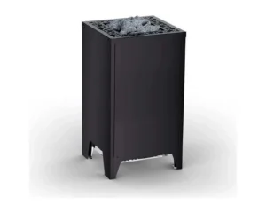 Finnischer Saunaofen EOS Cubo 2 mit 7,5–12 kW – kubischer Standofen mit flacher Rückseite für Glasfronten, Bild 10