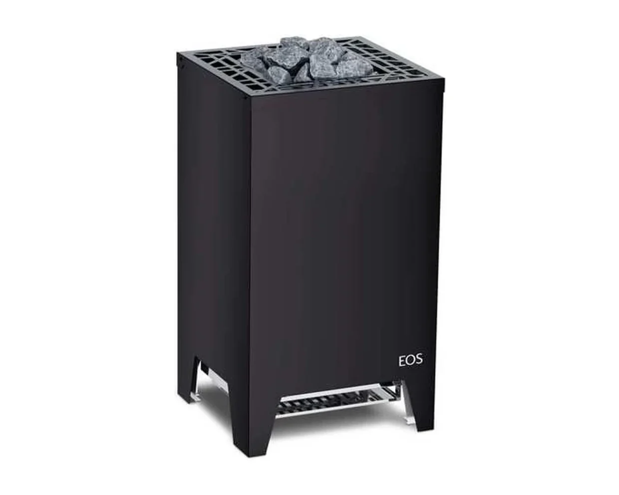 Finnischer Saunaofen EOS Cubo 2 mit 7,5–12 kW – kubischer Standofen mit flacher Rückseite für Glasfronten, Bild 11
