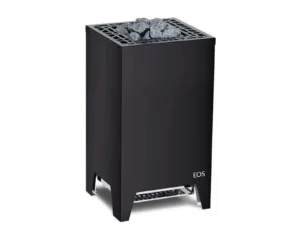 Finnischer Saunaofen EOS Cubo 2 mit 7,5–12 kW – kubischer Standofen mit flacher Rückseite für Glasfronten, Bild 11