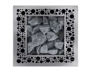 Finnischer Saunaofen EOS Cubo 2 mit 7,5–12 kW – kubischer Standofen mit flacher Rückseite für Glasfronten, Bild 19