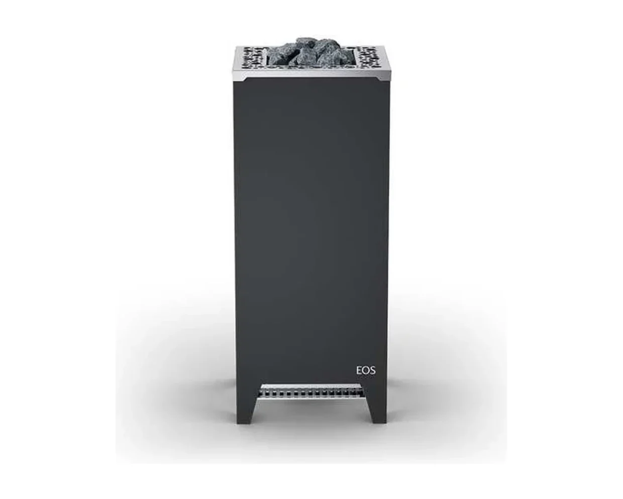 Finnischer Saunaofen EOS Cubo 2+ mit 45 kg Steinen – Standofen 7,5–12 kW, flache Rückseite für Glasflächen, Bild 2