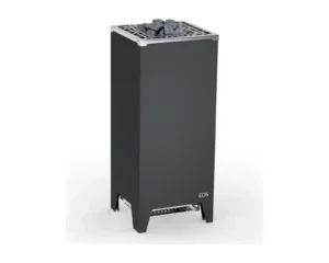 Finnischer Saunaofen EOS Cubo 2+ mit 45 kg Steinen – Standofen 7,5–12 kW, flache Rückseite für Glasflächen, Bild 3