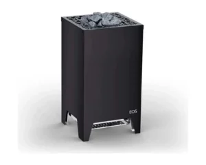Finnischer Saunaofen EOS Cubo Avantgarde 9–12 kW – Standofen mit weißem Quarzstein-Oberteil und 35 kg Steinen, Bild 2