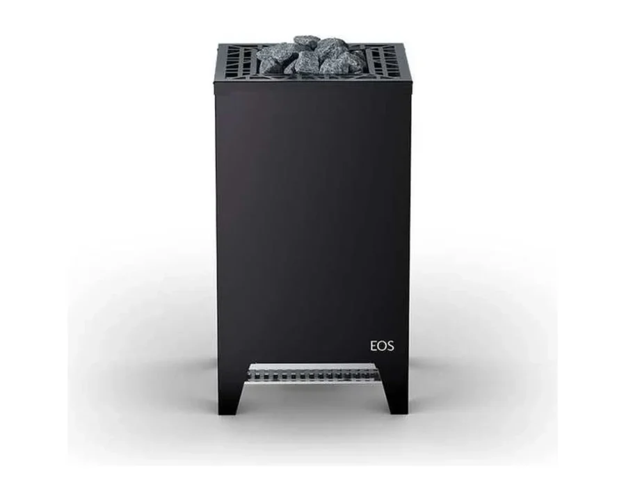 Finnischer Saunaofen EOS Cubo Avantgarde 9–12 kW – Standofen mit weißem Quarzstein-Oberteil und 35 kg Steinen, Bild 5