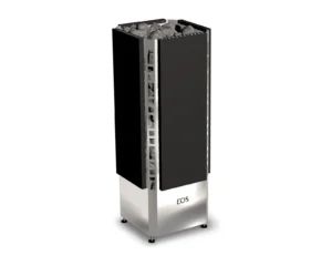 Finnischer Saunaofen EOS Edge 6–9 kW – schlanker Standofen im Tower-Design mit offenem Korb für 100 kg Steine, Bild 7