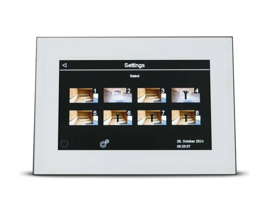 Touchscreen-Steuergerät EOS EmoTouch 3 Sauna – 10 kW, 3-kW-Verdampferausgang und Bio-Betrieb, Bild 3