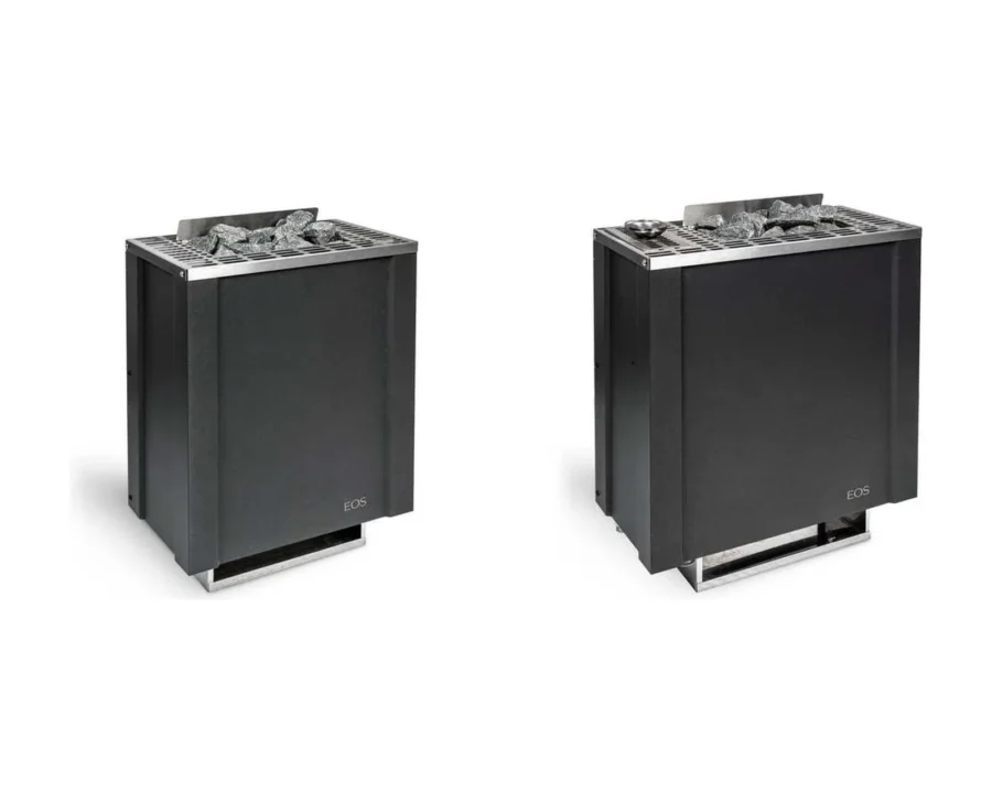 Finnischer Saunaofen EOS Filius W 4,5–7,5 kW – kompakter Wandofen mit 24 cm Bautiefe für kleine Kabinen, Bild 2