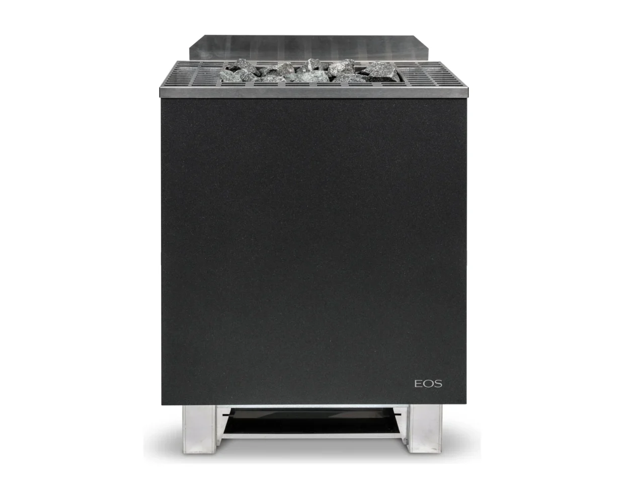 Finnischer Saunaofen EOS Gracil W 6–9 kW – schlanker Wandofen mit 27,5 cm Tiefe und 20 kg Steinkorb