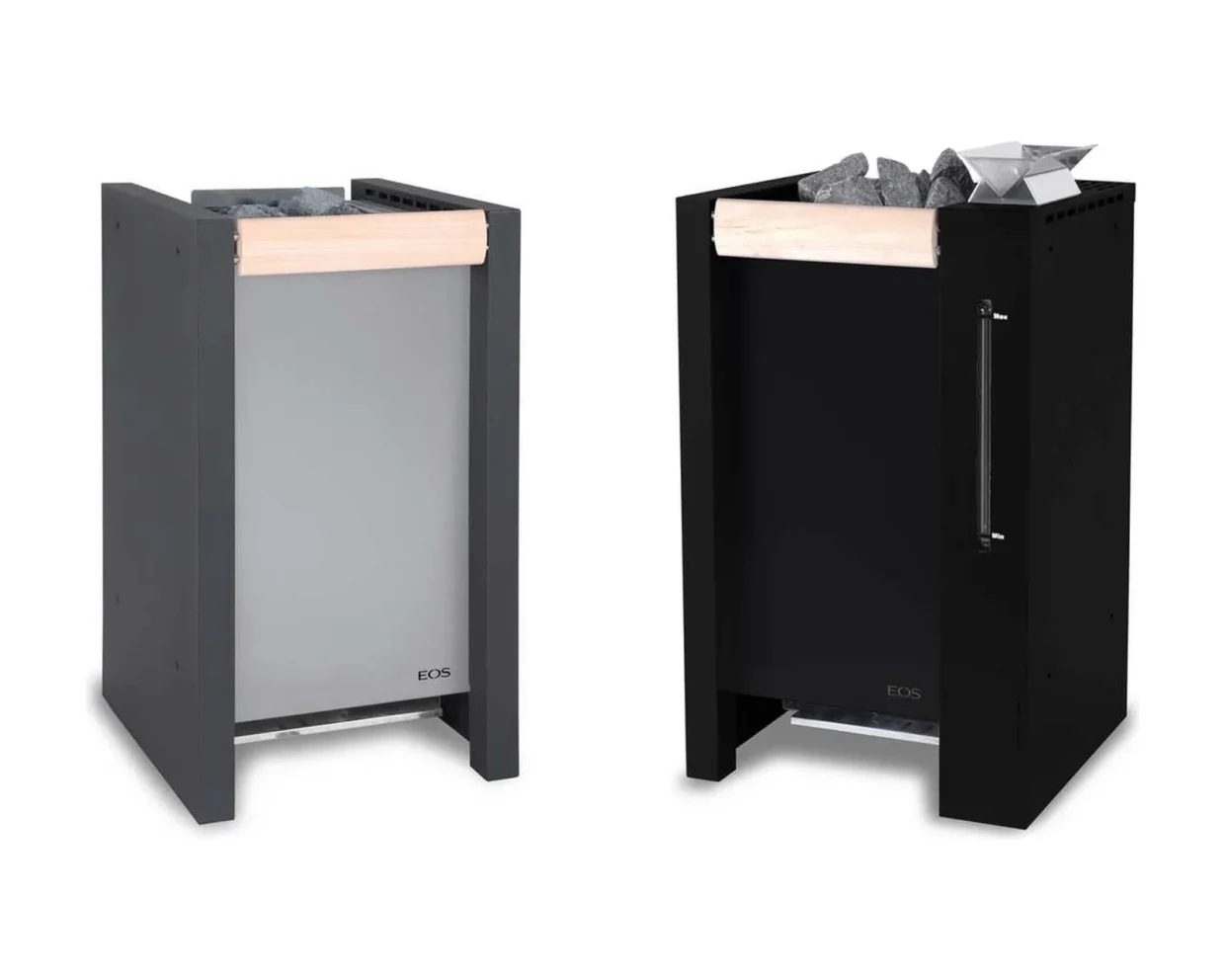 Finnischer Saunaofen EOS Herkules S60 9–15 kW – Standofen mit 60 kg Steinvolumen für große Kabinen, Bild 2