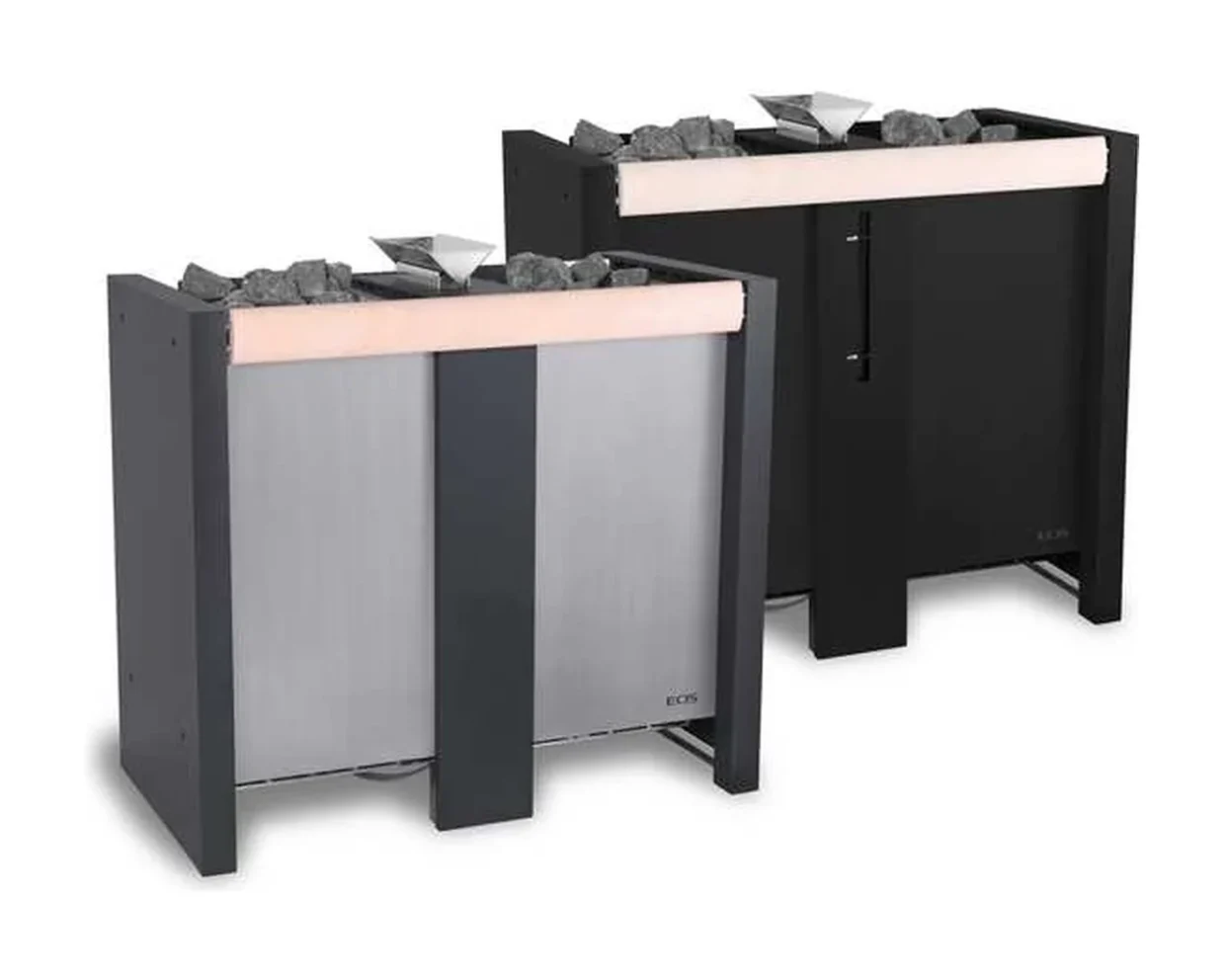 Kombi-Saunaofen mit Verdampfer EOS Herkules XL S50 Vapor 12–15 kW – 50 kg Steine bei nur 39 cm Bautiefe, Bild 2