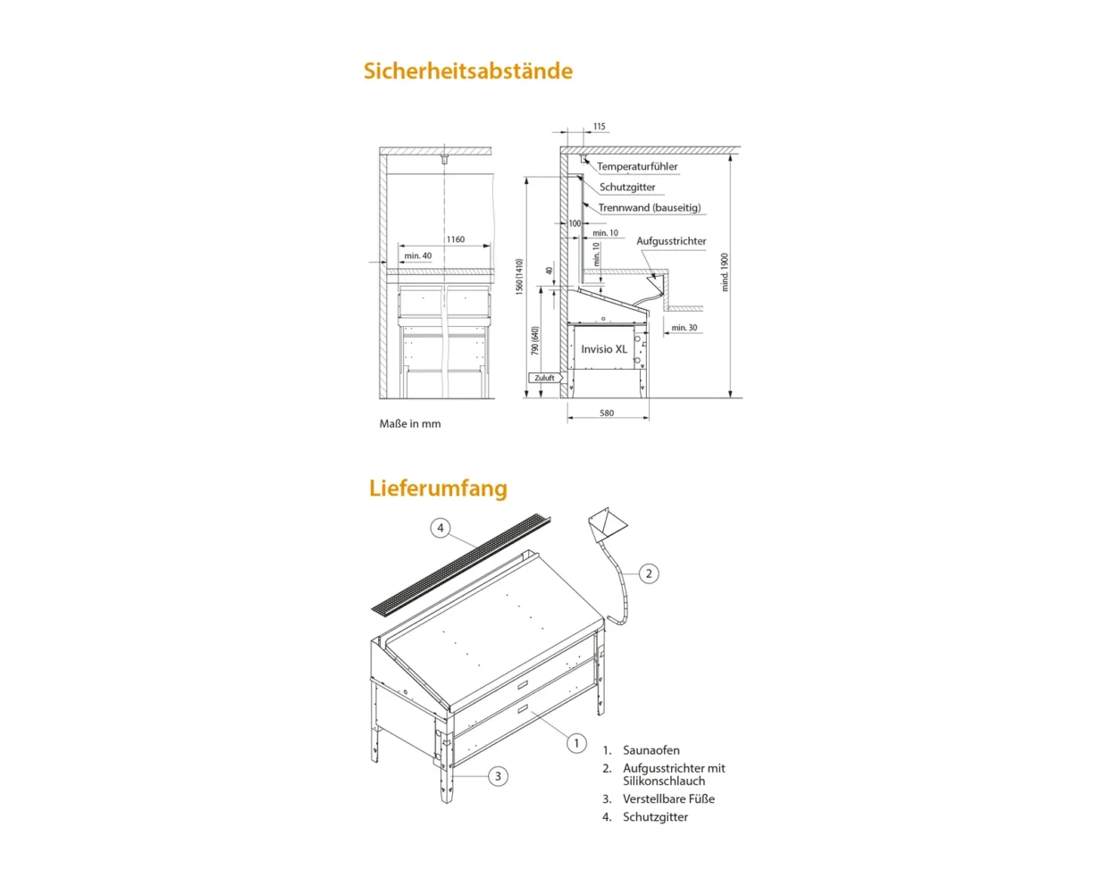 Unterbank-Saunaofen EOS Invisio XL 9–12 kW – bis 75 kg Steinkorb, unsichtbar montiert, gewerbetauglich, Bild 5