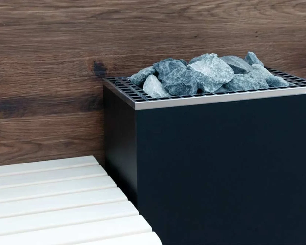 Finnischer Saunaofen mit Steuerung EOS Moment Control W 6–9 kW – Wandofen mit 15 kg Steinkorb, Bild 4