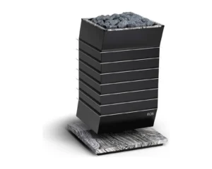 Finnischer Saunaofen EOS Vision Stone 10–15 kW – Design-Standofen mit Natursteinsockel, Bild 3