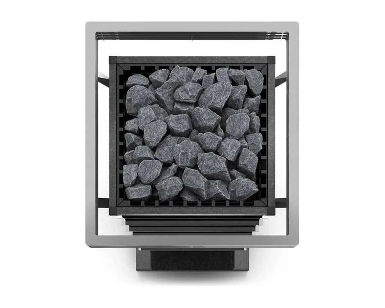 Finnischer Saunaofen EOS Vision Stone 10–15 kW – Design-Standofen mit Natursteinsockel, Bild 5