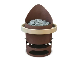 Finnischer Saunaofen EOS Zeus HD 20–36 kW – runder Heavy-Duty-Ofen mit 60 kg Steinkorb, Bild 2