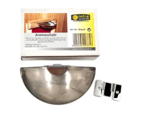 Aromaschale für die Infrarotkabine – Polarholz, über dem Infrarotstrahler platziert