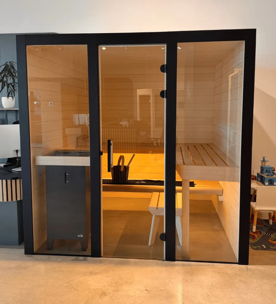 Sauna Kristall Black Linde