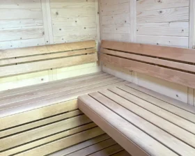 Sauna-Rückenlehne nach Maß aus Espen- oder Erlenholz – Polarholz Prestige, 250 mm hoch, harzfrei