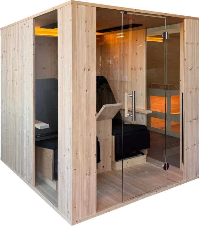 Infrarot-Liegekabine Aura 2 Relax für zwei Personen