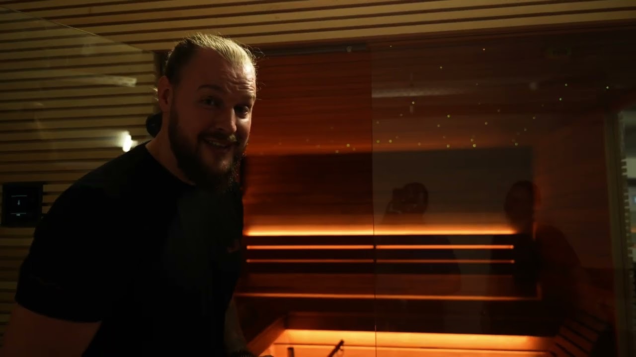 Patricks Sauna, fertig aufgebaut
