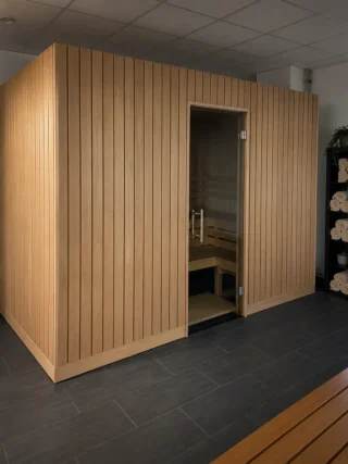 Standardsauna in Erle – feste Maße