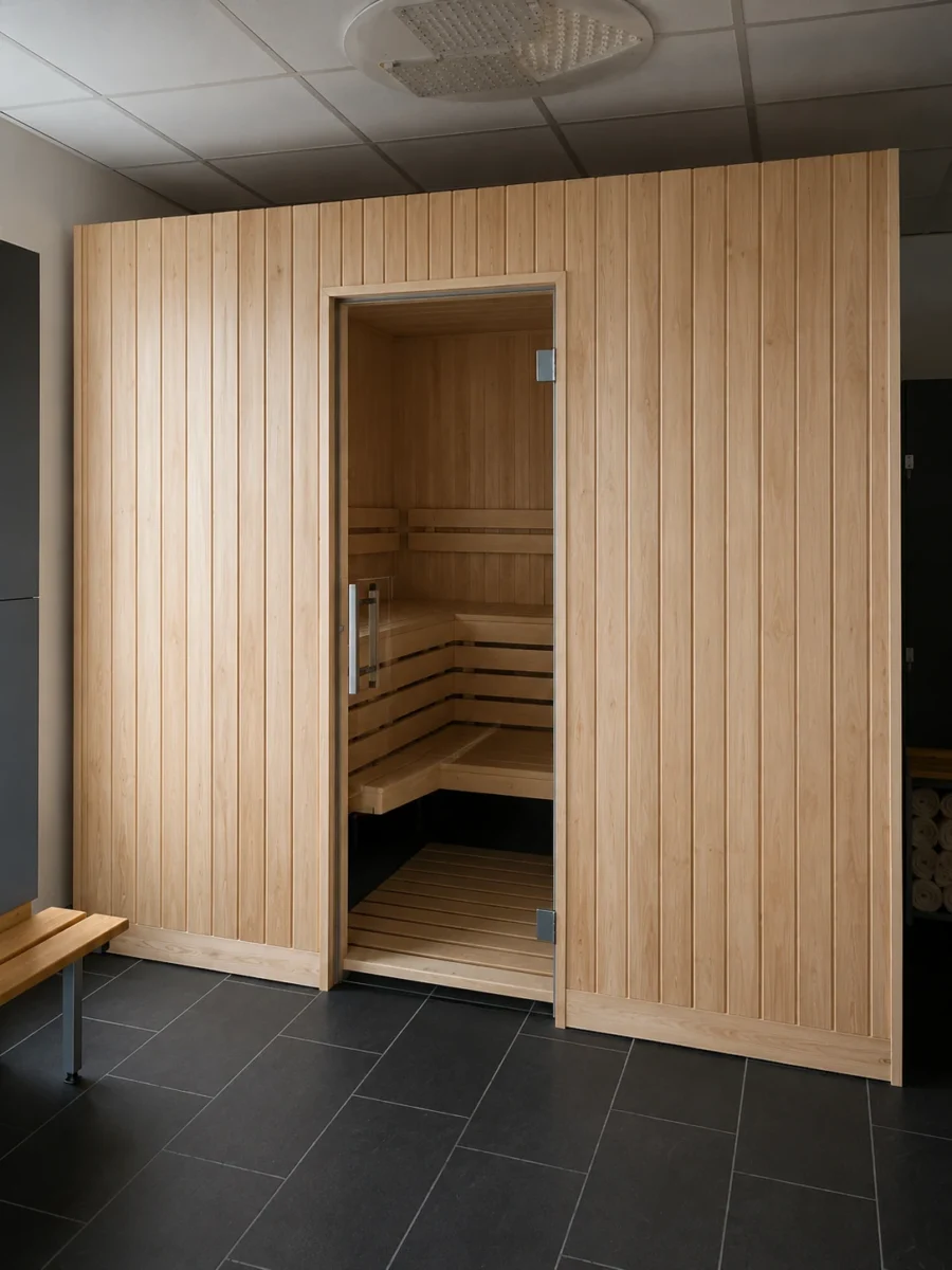 Standardsauna in Erle – feste Maße