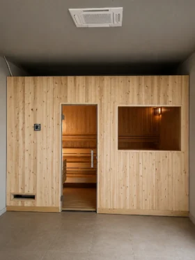 Standardsauna in Zirbe – feste Maße