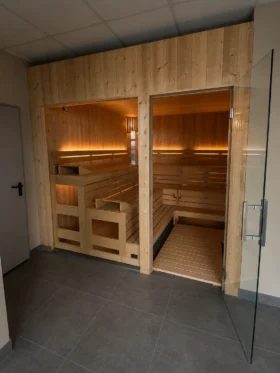 Standardsauna in Zirbe – feste Maße