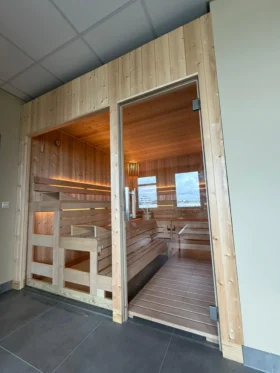 Standardsauna in Zirbe – feste Maße