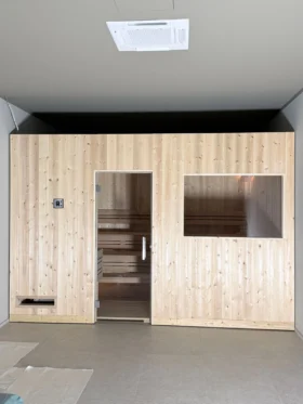 Standardsauna in Zirbe – feste Maße
