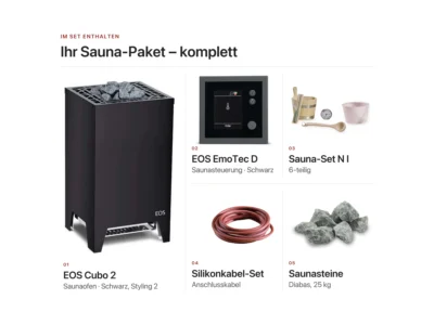 Sauna mit Glasecke in hellem Holz
