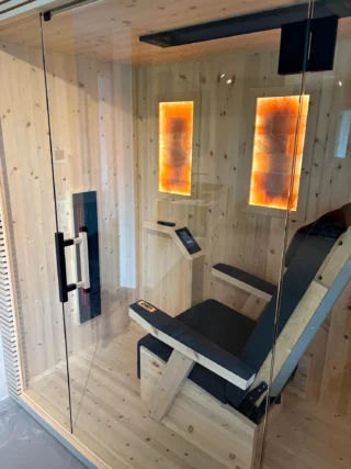 Infrarotkabine Aura 1 Relax in der Nische