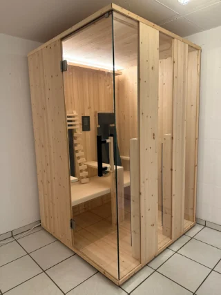 Infrarotkabine Aura mit Glasfront